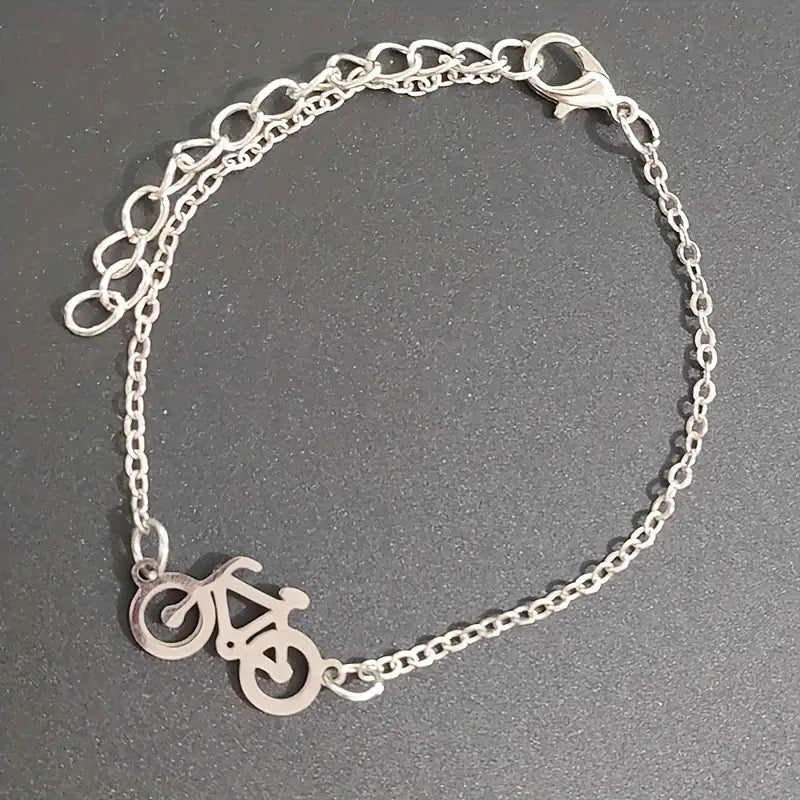 1PC Bicycle Bracelet, Bike Bracelet, Bicycle Gifts, Adjustable Bracelet, Travel Jewellery Gift, Bracelet