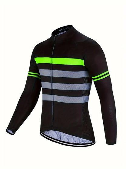 Men's Cycling Suit Mountain Bike Equipment Long Sleeve Round Neck Quick Drying Sun Protection